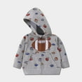 thumbnail image 3 of ZACPNCV Toddler Kids Hoodie Sweatshirt Fall Clothes Boys Hooded Jacket Gray 18-24 Months, 3 of 3