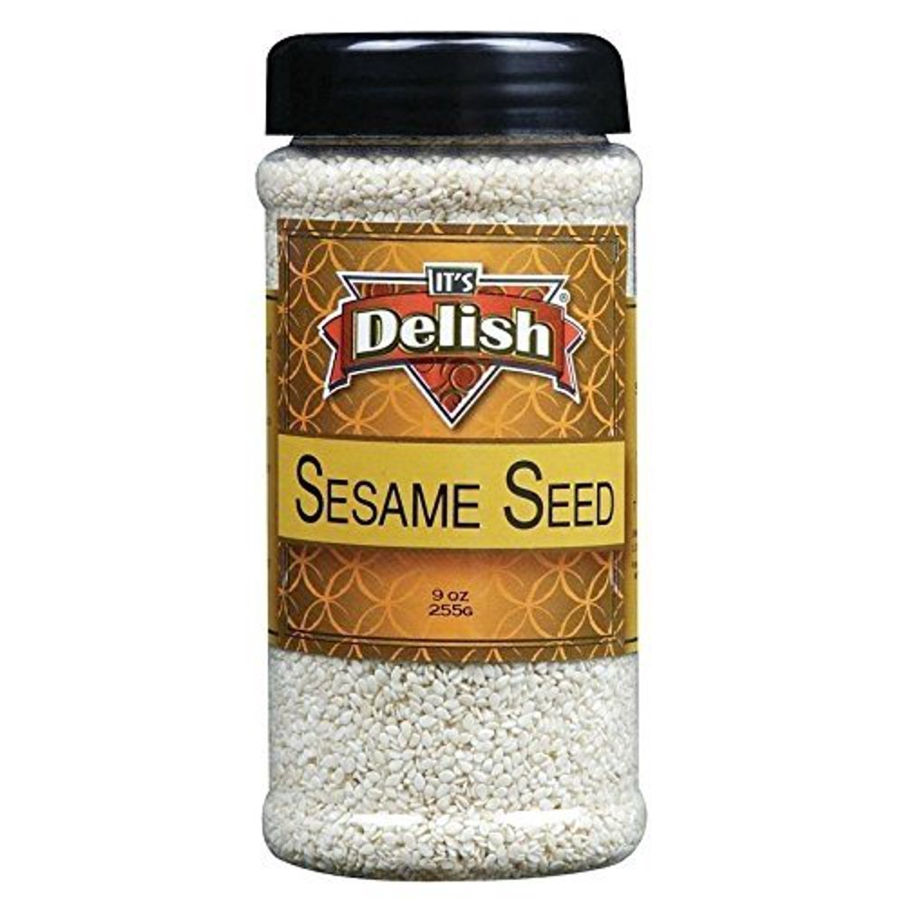 Sesame Seeds White (Hulled) by Its Delish, 9 Oz. Medium Jar Walmart