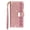 Rose Gold, variant on Fashion retro style Shiny Flip Wallet Phone Case For Samsung S25 Edge S24 Ultra S23 FE S22 S21 S25ultra s24plus A36 A26 A56 A16 A06 A55 A15 A35 A05 A25 Card Slots Protective Leather Cover