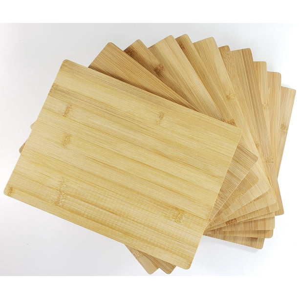 Bulk Plain Bamboo Cutting Board without Handle (Set of 12) For
