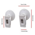thumbnail image 3 of Pack of 4/8 Suction Cup Clips White Clip Waterproof Shower Curtain Clips Multifunctional Suction Cups Clips for Bathroom, 3 of 8