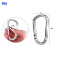 thumbnail image 2 of CHUANK 20 Pcs Clips Mousqueton en Aluminium 2 Pieds' Clip Anneau D Robuste pour Camping Randonnée, 2 of 5