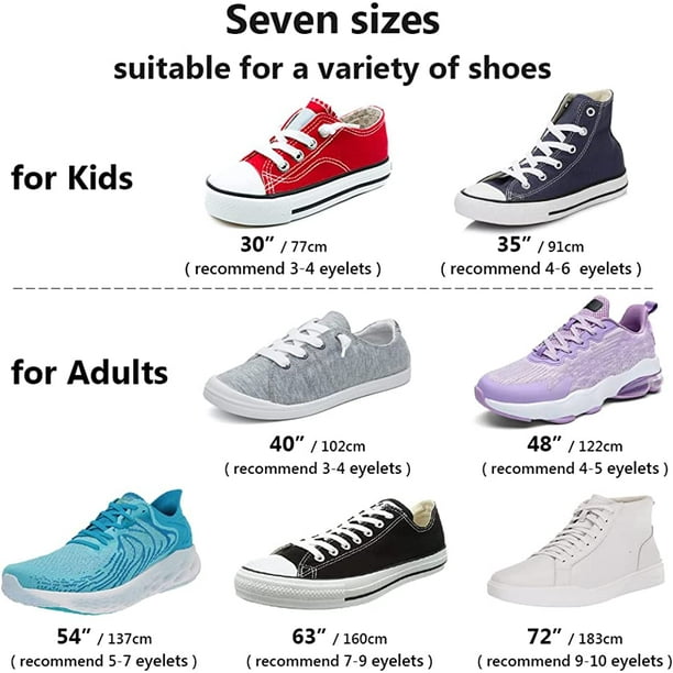 80cm 3 Pairs Shoe Laces 8mm Wide Flat Shoelaces for Sneakers