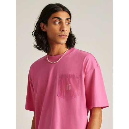 Bonobos Fielder Men's and Big Men's Short Sleeve Relaxed Fit Pocket Tee, Up to Size 3XL