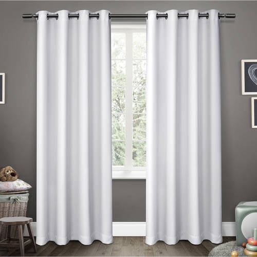 Exclusive Home Curtains 2 Pack Sateen Twill Weave Blackout Grommet Top