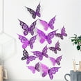 thumbnail image 4 of 12 Pcs Butterfly Decorations,3 Sizes 3 Styles,Exquisite 3D Butterfly Wall Decor,Butterfly Party Birthday Decorations,Butterflies for Crafts,Removable Wall Stickers Room Decor, 4 of 6