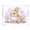 Fluffy Light Brown Bunny, variant on Acrylic Tray Clear Serving Tray Rectangle Decorative Tray with Cut Handle Futuristic Easter Landscape