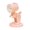 Pink, variant on Posable Robot LED Night Light Magnetic Mini Desk Lamp Multi Joint Adjustable Figure Phone Stand Battery Powered Bedside Ambient Decor Light