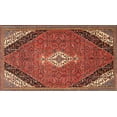 thumbnail image 1 of Ahgly Company Indoor Rectangle Traditional Copper Red Pink Medallion Area Rugs, Swatch Sample, 1 of 6
