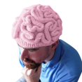 thumbnail image 5 of Solid Color Spoof Brain Hat Hand Knitted Color Fashionable Casual Brain Hat French Hats Women 90 S Hats Women Women French Wool Hats Women Women Large Hat Women Hats French Style French Outfit Women, 5 of 5