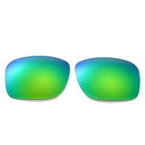 Walleva Replacement Lenses for Oakley Holbrook Sunglasses -Multiple Options (Emerald Mirror Coated - Polarized)