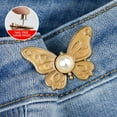 thumbnail image 3 of Detachable Butterfly Clips, Detachable Butterfly Clips, Pant Waist Tightener Butterfly for Loose Jeans Jackets Coats Shirts Overalls （1Pcs）, 3 of 5