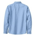 thumbnail image 6 of Womens Long Sleeve Easy Care Cotton/Polyester Shirt Light Blue/Light Stone XXL, 6 of 6