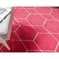 thumbnail image 5 of Unique Loom 3146708 6 x 9 ft. Geometric Trellis Frieze Rectangular Rug, Pink, 5 of 5