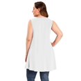 thumbnail image 4 of LARACE Plus Size Tank Tops for Women Sleevelss Tunic Casual Summer Clothes Swing Shirts, 4 of 8