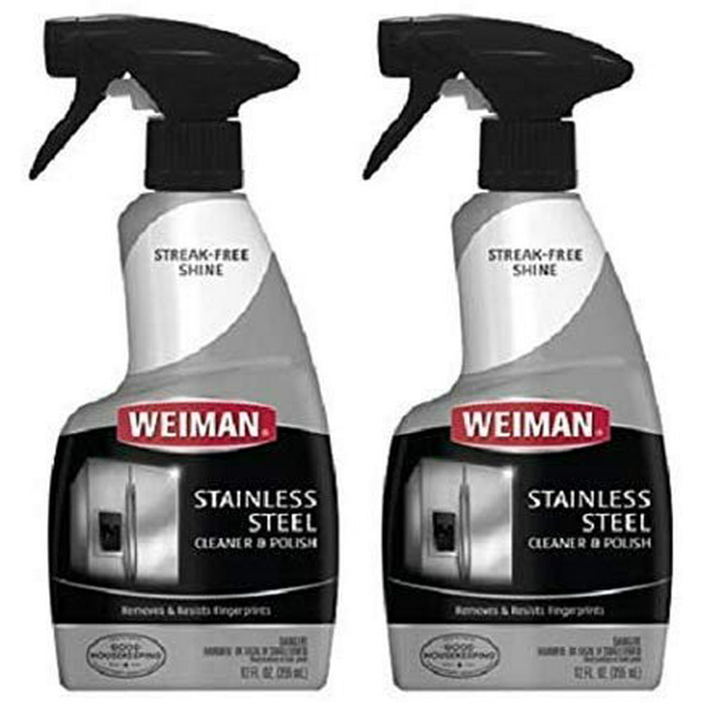 Weiman Stainless Steel Cleaner & Polish, 12 fl oz,2-Pack - Walmart.com Weiman Stainless Steel Cleaner Walmart