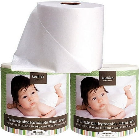 Kushies Flushable Diaper Liners - 2 Pk