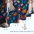 thumbnail image 6 of Beagle Dog Dog and Pioneer Flower Shower Curtain 36"x72" ,Bathroom Decorative Shower Curtains Set with 12 Hooks,Modern Waterproof Washable Shower Curtain, 6 of 6