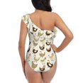 thumbnail image 5 of Goofa Chicken Cartoon Pattern Women's One Piece Swimsuits Tummy Control Bathing Suits Asymmetric One Shoulder Swimwear-Medium, 5 of 6
