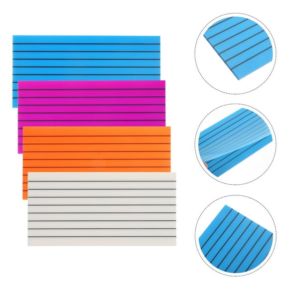 OULII 4Pcs Small Notebooks Self Stick Memo Pads PET Assorted