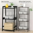 thumbnail image 4 of Bathroom Shelves, 3 Tier Ladder Shelf Bamboo Nightstand Open Shelving, Bookshelf Bookcase End Table Plant Stand for Living Room, Bedroom, Bathroom, Kitchen, Balcony, 4 of 17