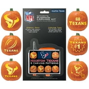 boelter brands nfl houston texans pumpkin carving kit, 6 stencils, orange