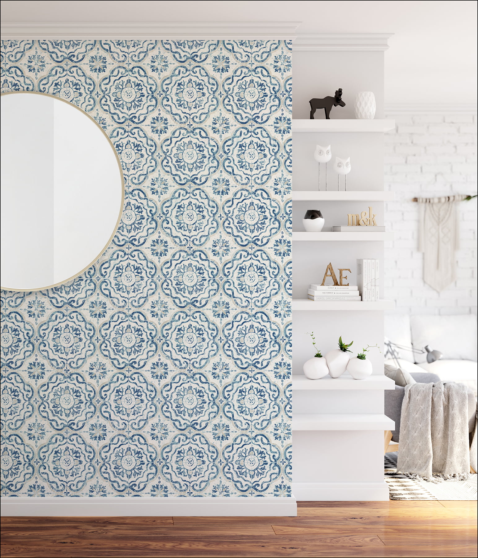 InHome 28.2-sq ft White Vinyl Novelty Self-adhesive Peel and Stick  Wallpaper in the Wallpaper department at
