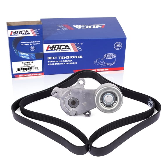 MOCA AUTOPARTS Serpentine Belt w/ Tensioner Fit for 2007-2020 & 2022 Toyota Tacoma 2.7L & 2010 Toyota 4Runner 2.7L