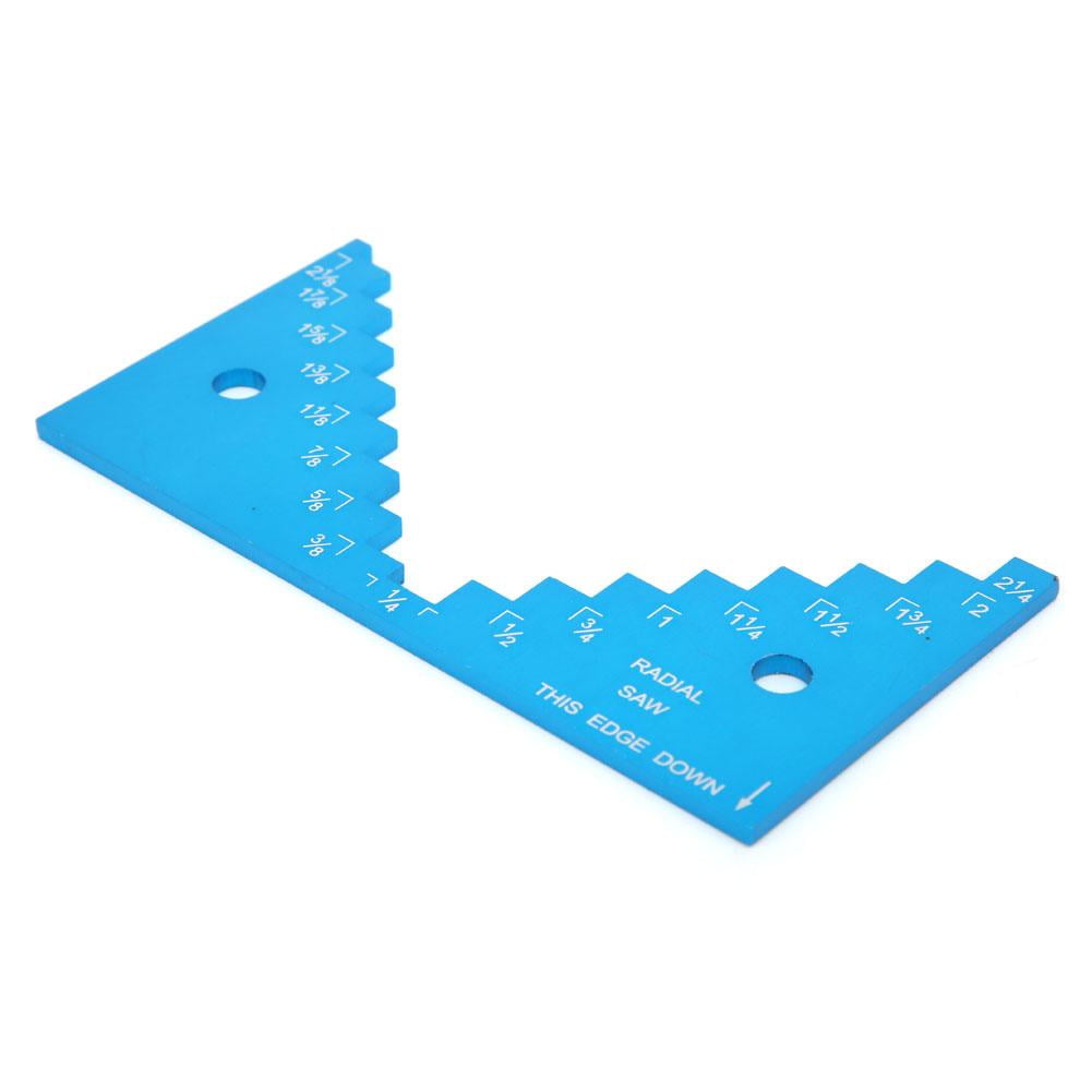Tebru Aluminum Table Saw Depth Measuring Gauge Height Limit Gauge