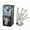 White Nine-piece Set, variant on Professional 9-Piece Stainless Steel Knife Set with Holder, Sharpening Stick, Chef Knife, Cleaver, Utility Knife, Fruit Knife, Scissors, Peeler - Restaurant Kitchen Tools