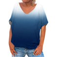 thumbnail image 1 of Posijego T-Shirts à Col en V pour Femmes, Chemise à Manches Courtes Imprimée, Pyjama Décontracté d'Été pour Femmes, 1 of 2