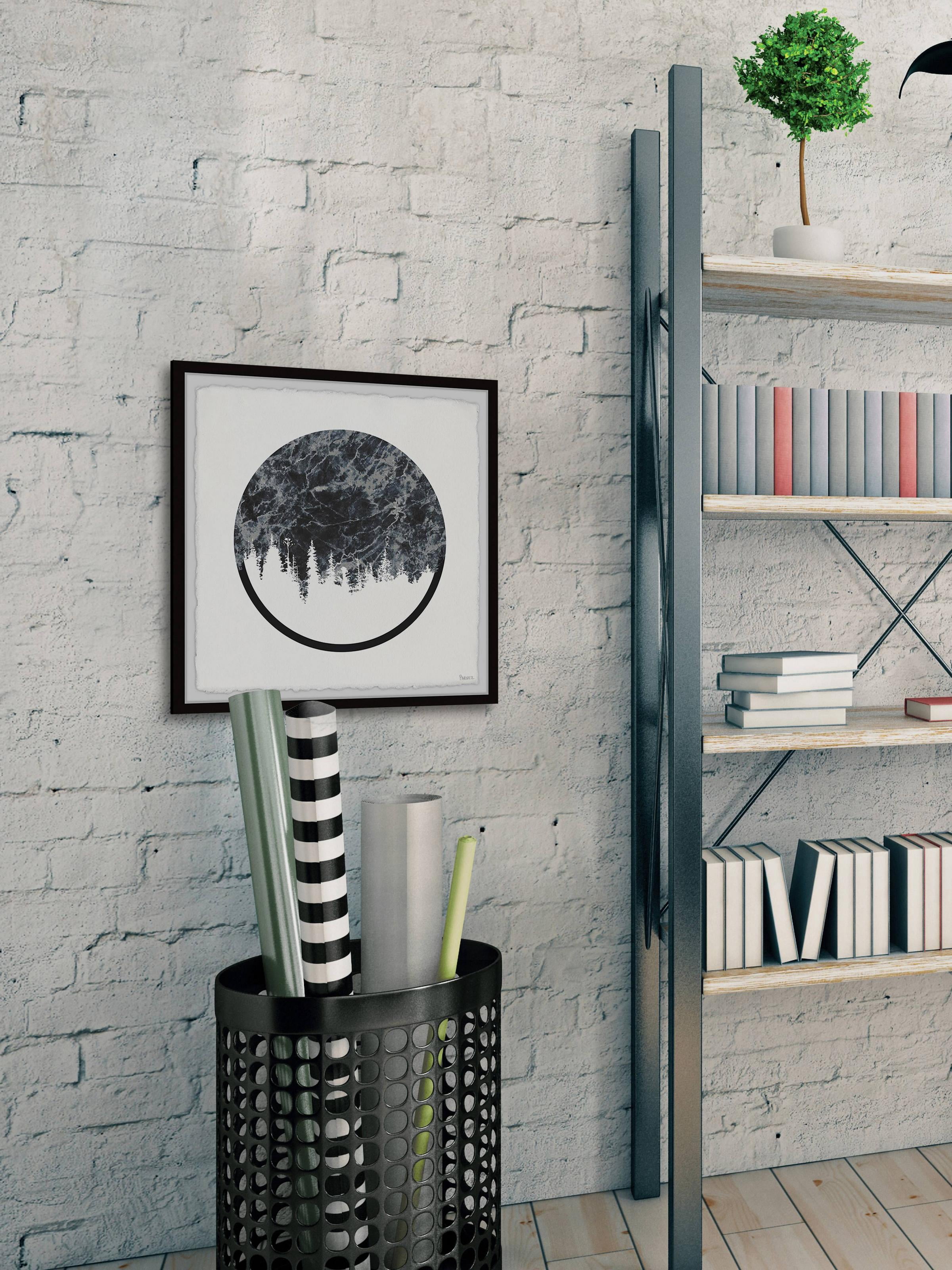 "Forest Reflection" Framed Painting Print
