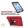 thumbnail image 4 of Allytech iPad mini 3 Case, iPad mini 2 Case, iPad mini Case, Dual Layer Hybrid Silicone Kickstand Anti-Slip Shockproof Kids Proof Case Cover for Apple iPad Mini 1 / Mini 2/ Mini 3, Red+Black, 4 of 10