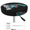 thumbnail image 4 of Lsque Hungry Tyrannosaurus Round Bar chair cushion covers Velvet Fabric Premium Comfort Protects from Scratches and Stains for 14-17 Inch Chair- 13 inch, 4 of 7