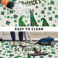 thumbnail image 4 of St Patricks Day Outdoor Rug 4x6 Ft, Non Slip Washable Area Rug, Green Shamrock Spring Watercolor Gnomes Beige Patio Rugs Carpet Runner, Large Floor Mat for Indoor/Outdoor Deck Porch Camping, 4 of 8