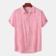 thumbnail image 2 of Hombres Casual Botones Playa Sin posicionamiento Estampado Turndown Camisa de manga corta Blusa Pompotops oipoqjl47960, 2 of 9