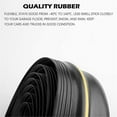 thumbnail image 2 of Universal Garage Door Bottom Threshold Seal Strip Weatherproof Rubber (10Ft, Black), 2 of 5