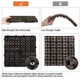 thumbnail image 3 of Alden Design 12” x 12” Interlocking Wood Flooring Tiles for Deck, Pack of 27, Black, 3 of 18