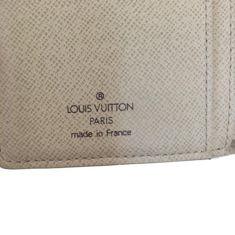 Authenticated Used Louis Vuitton Damier Azur Damier Azur Wallet White 