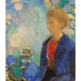 thumbnail image 2 of Redon, Odilon 12x13 White Modern Wood Framed Museum Art Print Titled - Baronne de Domecy, 2 of 4
