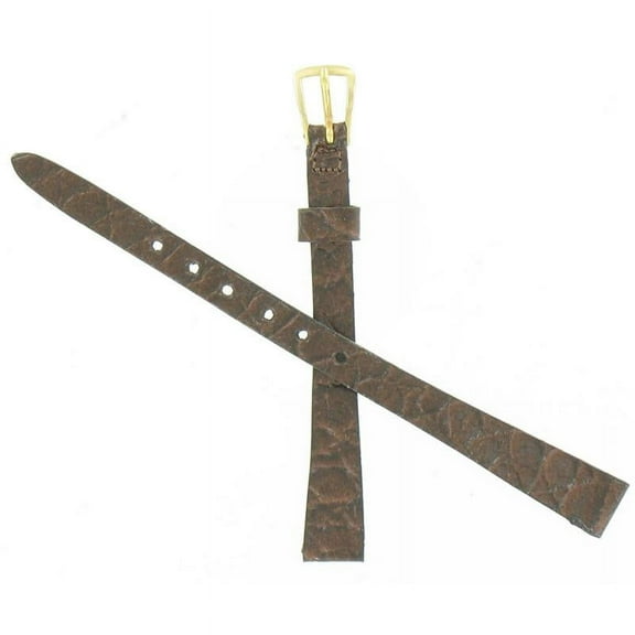 This is a Genuine Bulova OEM watchband. Gold tone buckle. Genuine brown leather. 9MM AU00225N