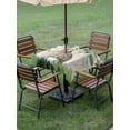 thumbnail image 3 of Easter Outdoor Tablecloth - 60x60 Inch Square Dining Table Cover, Country Spring Rabbit Botanical Eucalyptus Leaves Waterproof Outdoor Table Cloth with Umbrella Hole & Zipper for Picnic/Patio/Party, 3 of 7