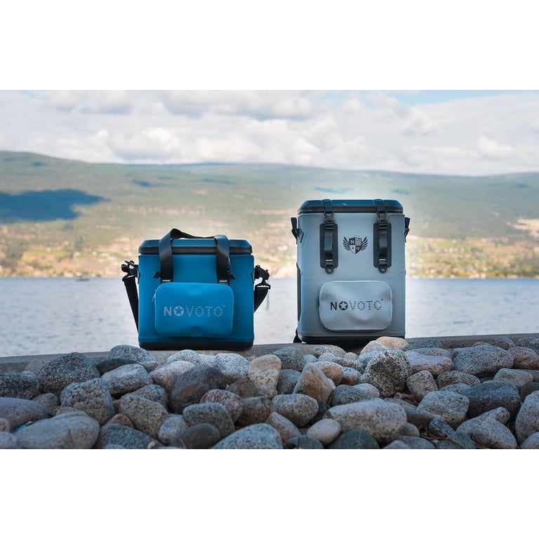 natal design × ride bag FOLDING BOX HIGH Novoto Magnetic Backpack Cooler 30Can, Zipperless Design