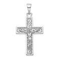 thumbnail image 1 of 14K White Gold Crucifix Pendant, 1 of 2