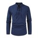 thumbnail image 1 of Mens Slim Fit Casual Shirt Long Sleeves Breathable T Shirts Soft Top Tether, 1 of 8