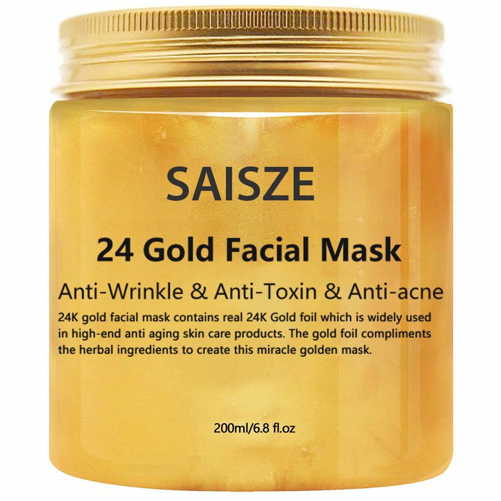 Anoniem Schilderen Keuze 24K Gold Collagen Facial Face Mask(6.7oz) + Gold Serum(1oz) Moisture Anti  Aging Remove Wrinkle Natural Skin Care - Walmart.com