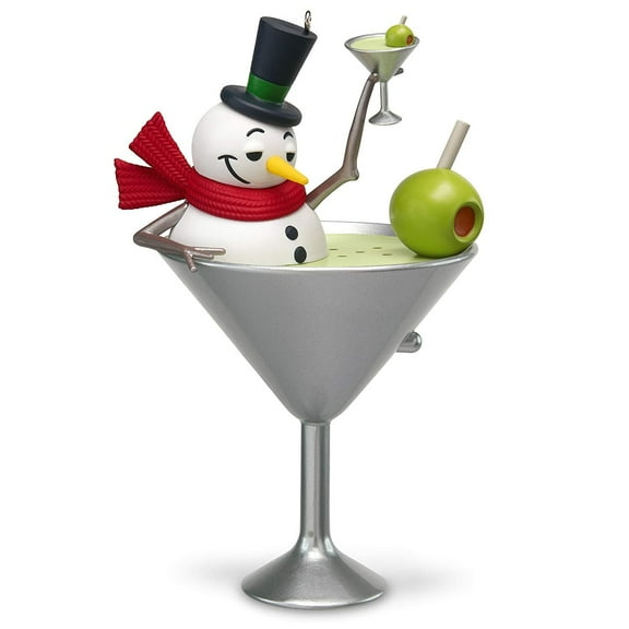 Hallmark I Feel Good Snowman Martini Musical Ornament keepsake-ornaments Snowmen,Eat & Drink