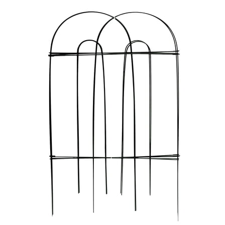 Glamos Wire 32 inch x 8 foot Black Round Folding Fence (16 ft total)