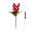 thumbnail image 3 of SSZMDLB under $5 Artificial Berry Greenery Stems, Red Fruit Sprigs Christmas Decor, Realistic Fake Plants for Table Centerpiece, Festive Floral Arrangement for Vase Mantle Shelf Display, 3 of 6