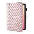 thumbnail image 2 of for Samsung Galaxy Tab S11 11 inch Case, Rhombus Pattern Multiple Viewing Angles Stand Slim Folio Cover (Rose Gold), 2 of 6